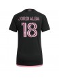 Inter Miami Jordi Alba #18 Replika Borta Kläder Dam 2024-25 Kortärmad